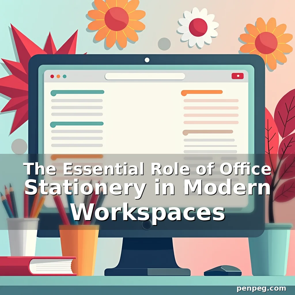 Read more about the article The Essential Role of Office Stationery in Modern Workspaces