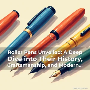 Artistic representation for Roller Pens Unveiled: A Deep Dive into Their History, Craftsmanship, and Modern Innovations