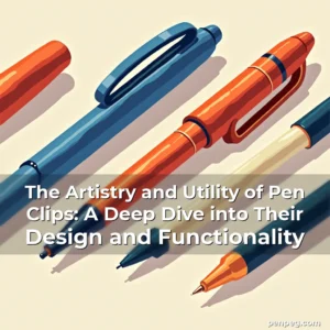 Read more about the article The Artistry and Utility of Pen Clips: A Deep Dive into Their Design and Functionality