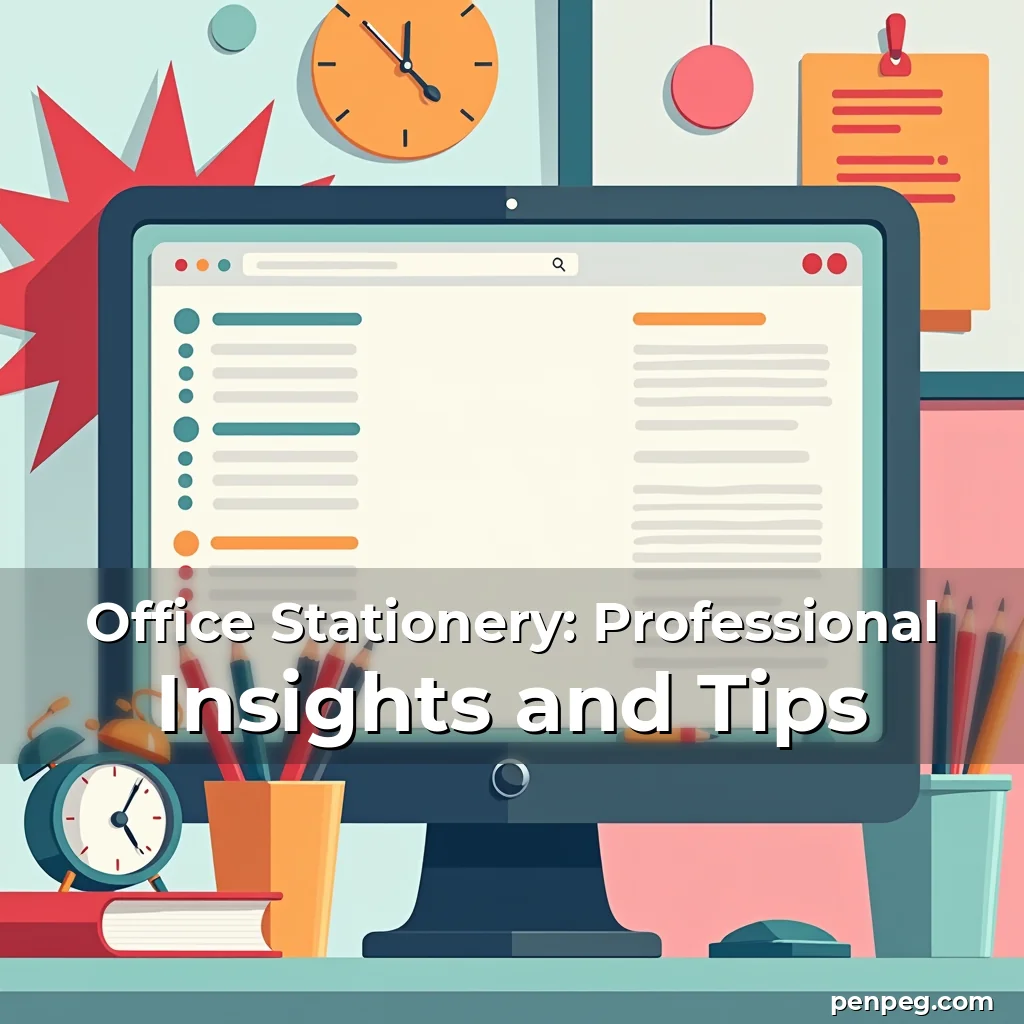 Read more about the article Office Stationery: Professional Insights and Tips