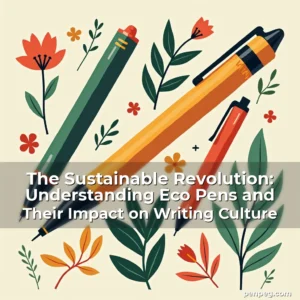 Read more about the article The Sustainable Revolution: Understanding Eco Pens and Their Impact on Writing Culture
