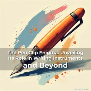 Read more about the article The Pen Clip Enigma: Unveiling Its Role in Writing Instruments and Beyond